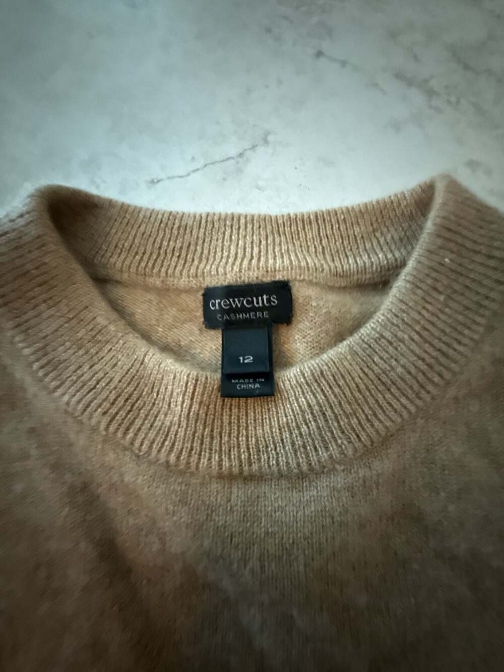 J. Crew youth crewcuts 100% Cashmere Crewneck Sweater size 12 children